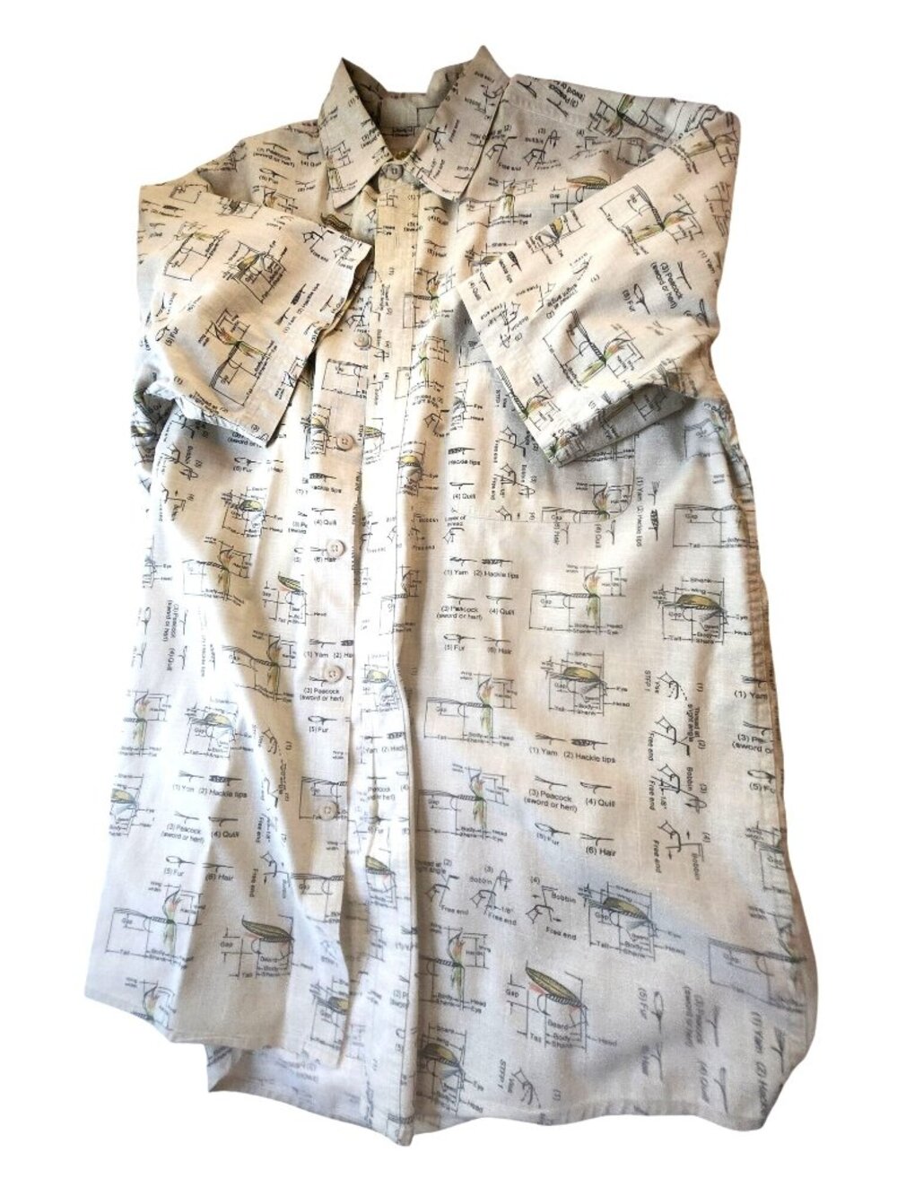 Short Sleeve Shirt Fly Fishing Panama Jack Isle Of Palms Beige mens